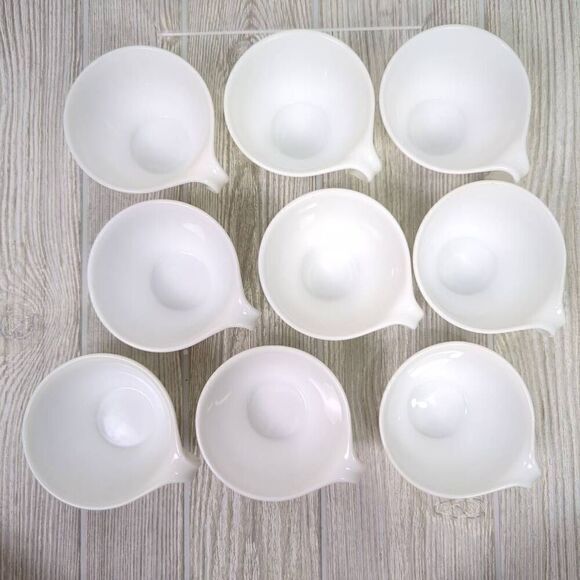 Set of 9 Vintage Corelle Butterfly Gold Flat Cups with Hook Handle Discontinued - Picture 4 of 6